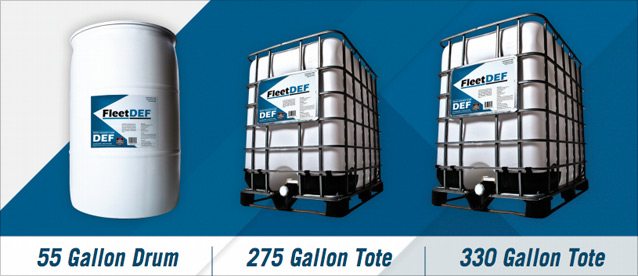 FleetDEF Diesel Exhaust Fluid - Available in 55 Gallon Drum, 275 Gallon Tote, and 330 Gallon Tote